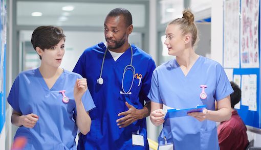 Photo of clinical team in a hospital